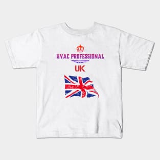 UK Tech Hvac Professional Kids T-Shirt